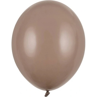 PartyDeco Balónek světle hnědý pastelový 27 cm hnědé nafukovací pastelové balónky na svatbu party oslavy