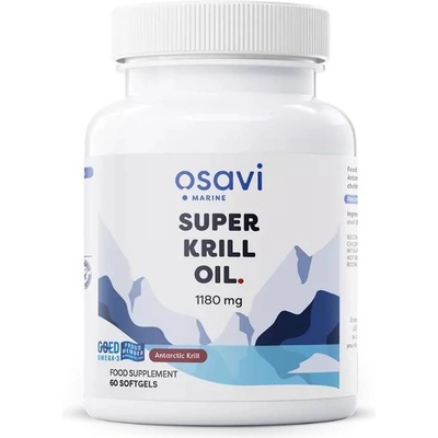 Osavi Super Krill Oil, 1180 mg, 60 гел капсули, Osavi