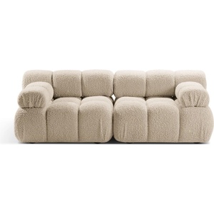 Micadoni Бежов модулен диван от букле 188 cm Bellis - Micadoni Home (MIC_2S_213_F1_BELLIS1)