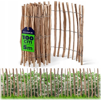 Štafetový plot Kadax hnědý, přírodní, 500 cm x 100 cm