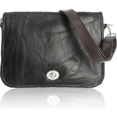 Kabelka Bando Leather kožená hnědá hnedá