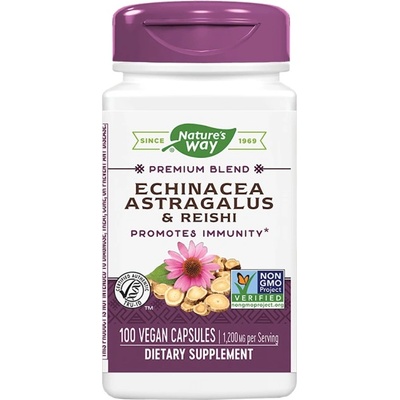 Nature's Way Echinacea & Astragalus & Reishi 400 mg [100 капсули]