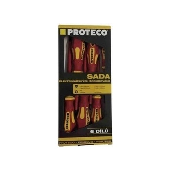 PROTECO 10.07-990-09 Sada skrutkovačov elektrikárskych 6-dielna (PL+PH)