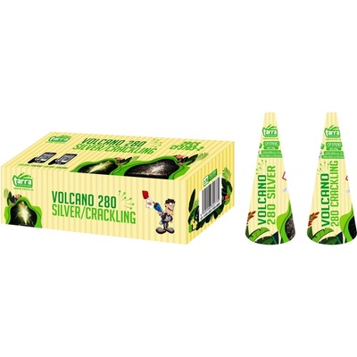 FONTÁNY VOLCANO SILVER + CRACKLING GREEN LINE 2 ks 15/2 ČÍNA CF3703-2
