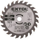 EXTOL PREMIUM Kotouč pilový s SK plátky Ř89 x 1,0 x 10 mm, 24T