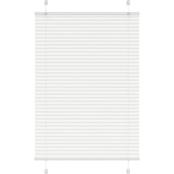 vidaXL Плисирана щора Бяла 95x150 cm Ширина на плата 94, 4 cm Полиестер (4015499)