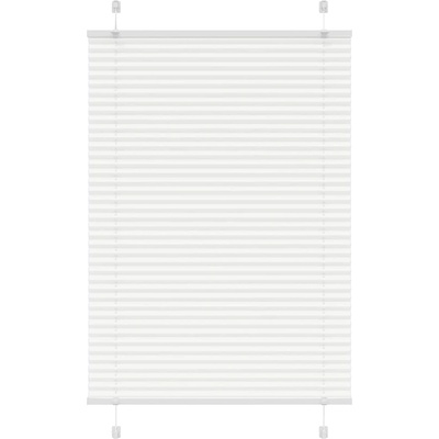 vidaXL Плисирана щора Бяла 95x150 cm Ширина на плата 94, 4 cm Полиестер (4015499)