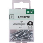 Suki ВИНТ ЗА ДЪРВО 4.5x30 ММ suki 11 БРОЯ (4004575538223)