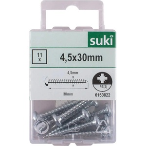 Suki ВИНТ ЗА ДЪРВО 4.5x30 ММ suki 11 БРОЯ (4004575538223)