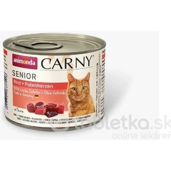 Animonda Carny Senior hovädzie a morčacie srdiečka 6 x 200 g