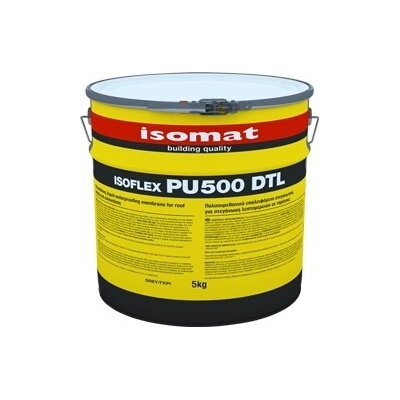 ISOMAT ISOFLEX-PU 500 DTL Jednozložková polyuretánová tekutá hydroizolačná membrána pre ploché strechy, biela, 5 kg