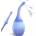 SuperLove Premium Anal Douche Enema with Bendable Silicone Nozzle Blue