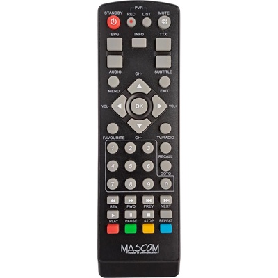 Mascom mc650t hd, mc750t2 hd - оригинален дистанционен контрол (mc650t hd, mc750t2 hd)