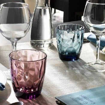 BORMIOLI Ve skle ROCCO DIAMOND DOF modrá 390 ml