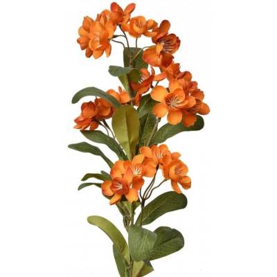 Umělá květina oranžová plumérie - 70 cm