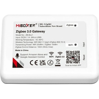 Mi-Light, Zigbee brána (Gateway), 2,4GHz, ZB-BOX1, Alexa, Google assistant