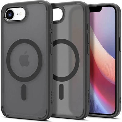 Spigen Хибриден кейс с висока степен на защита с MagSafe за iPhone 17e, iPhone 16e - Spigen Crystal Hybrid MagSafe Case (черен-мат) (ACS09175)