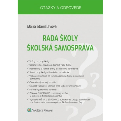 Rada školy Školská samospráva - Mária Stanislavová