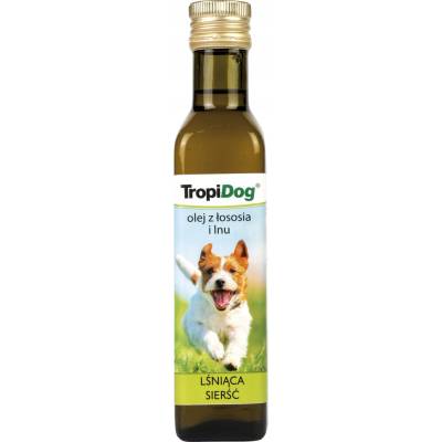 TropiDog Lososový a lněný olej pro psy 750 ml
