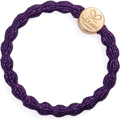 By Eloise London Metallic Gold Circle Ластик за коса за жени цвят Purple