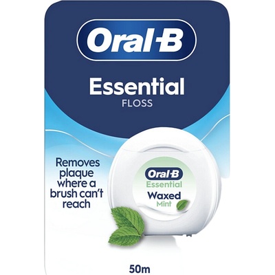 ORAL-B Essential dentálna niť voskovaná Mint 50 m