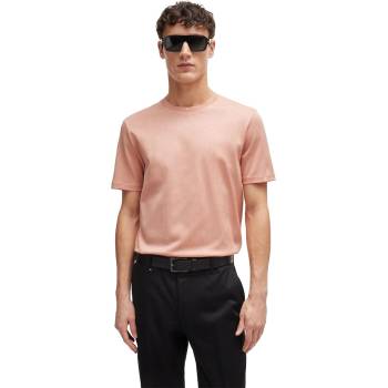 Boss Мъжка блуза с яка Boss Tiburt 406 10259993 01 Polo Shirt Mens - Open Pink