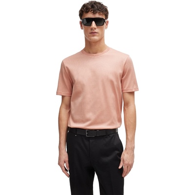 Boss Мъжка блуза с яка Boss Tiburt 406 10259993 01 Polo Shirt Mens - Open Pink