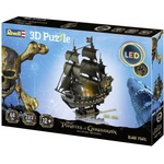 Revell Пъзел, Revell, Карибски пирати, Черната перла с LED осветление, 293 части (R00155)