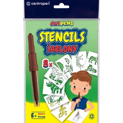 Centropen Šablóna k fúkacím fixkám sada M vojenské