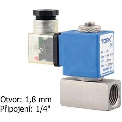 TORK T-SK 601 DN 8, 24 VDC Elektromagnetický nerezový ventil
