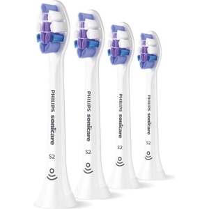 Philips Глава за четка S2 Sensitive Philips Sonicare HX6054/87, бяла, 4 бр (S2 Sensitive)