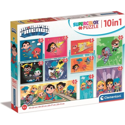 Clementoni - Puzzle 10v1 DC comics - 1 - 39 piese