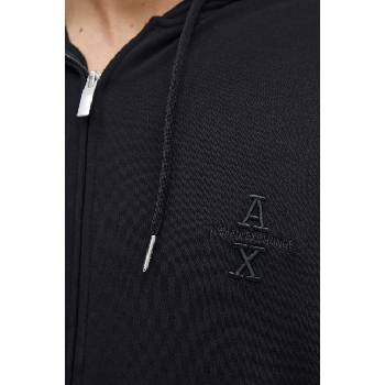 Giorgio Armani Суичър Armani Exchange в черно с качулка с апликация 6DZMLC ZJNNZ (6DZMLC.ZJNNZ)