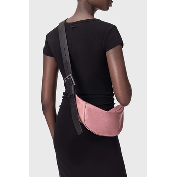 AllSaints чанта тип кроасан дамска от кожа LUNA (W192XD)