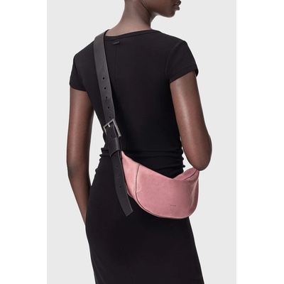 AllSaints чанта тип кроасан дамска от кожа LUNA (W192XD)