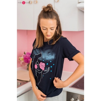 Kojící tričko Boob Dark Navy Blue