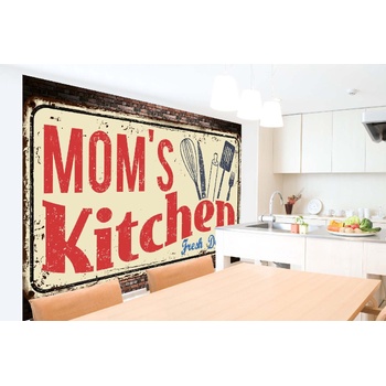 DIMEX ART s. r. o Самозалепваща се флизелинова фототапета табела - кухнята на мама 375 x 250 см