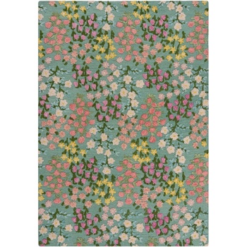 Flair Rugs Ръчно изработен вълнен килим в цвят мента 200x290 cm Emilia Floral - Flair Rugs (503119380027)