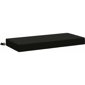 vidaXL Възглавница за пейка SOEST 100% полиестер Черно 60 x 40 x 8 см (949516)