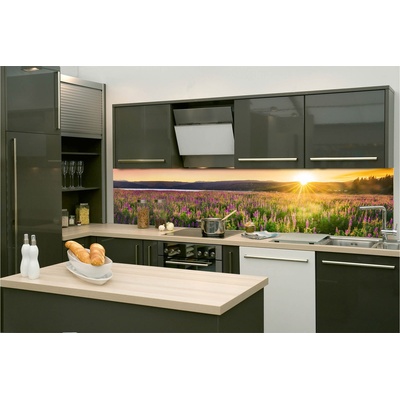 DIMEX ART Фототапет за кухня - залез върху поляна 260 x 60 см
