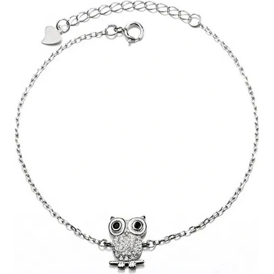 Majya stříbrný náramek SOVA 10108