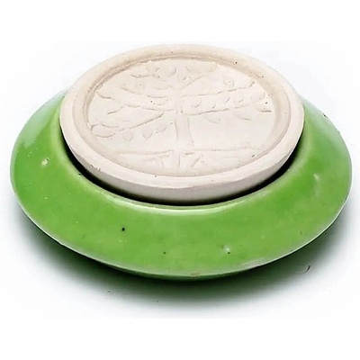Nefertitis Keramický aroma difuzér zelený Strom života NF55353 cca 7,5 cm – Zboží Dáma