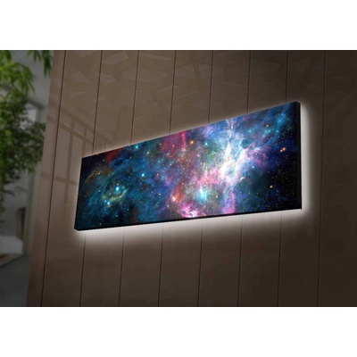ASIR Nástěnný obraz na plátně GALAXIE s led osvětlením 30 cm