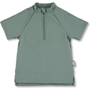 Sterntaler Детска плажна тениска от ликра Sterntaler Kid's Short-Sleeve Swim Shirt Half Zip Lycra - Matte Green - размер 98/104 (EU) (750-1763-0213)