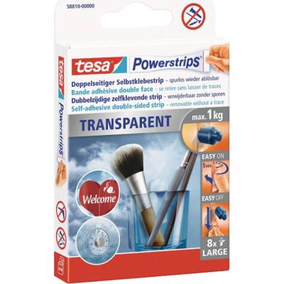 Tesa Powerstrips Obojstranná lepiaca páska transparentná 58810