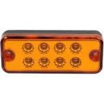  Оранжев LED Габарит / Светлина / Токос, с 8 диода - 12V - 99mm x 40mm