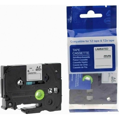 Compatible Brother HGe-M961, 36mm x 8m, черен печат / сребърен фон, бързоходен съвместима лента (HGeM961)