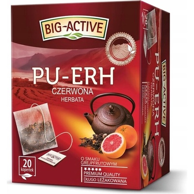 BIG-ACTIVE červený čaj PU-ERH GREJPFRUT expresný 20 ks