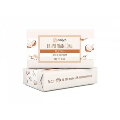 Anipro Подхранващ Твърд шампоан с кокос и сусам 60gr