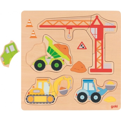 Goki puzzle stavebné autá